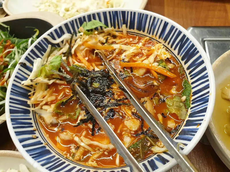 소라 물회 근접샷