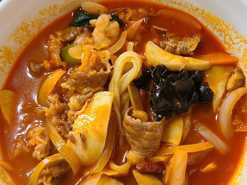 차돌박이가 들어간 짬뽕