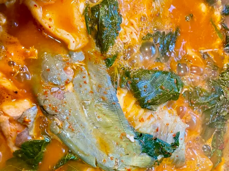 매운탕 속 메기 살