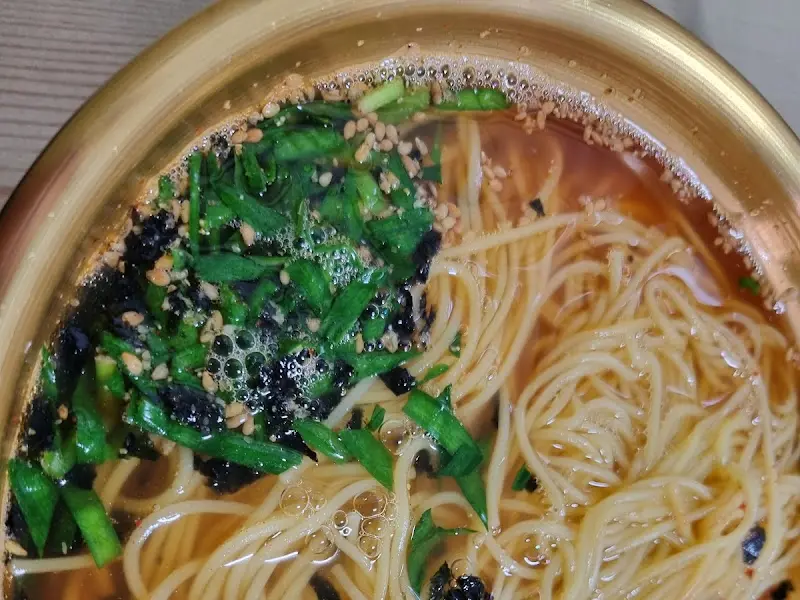 잔치국수 클로즈업