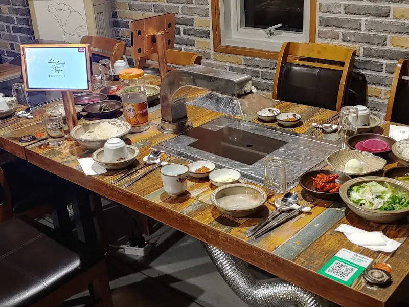 수곡가든의 테이블 세팅