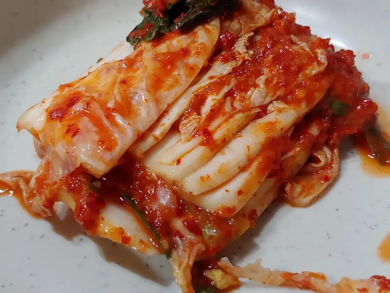 잘 익은 김치
