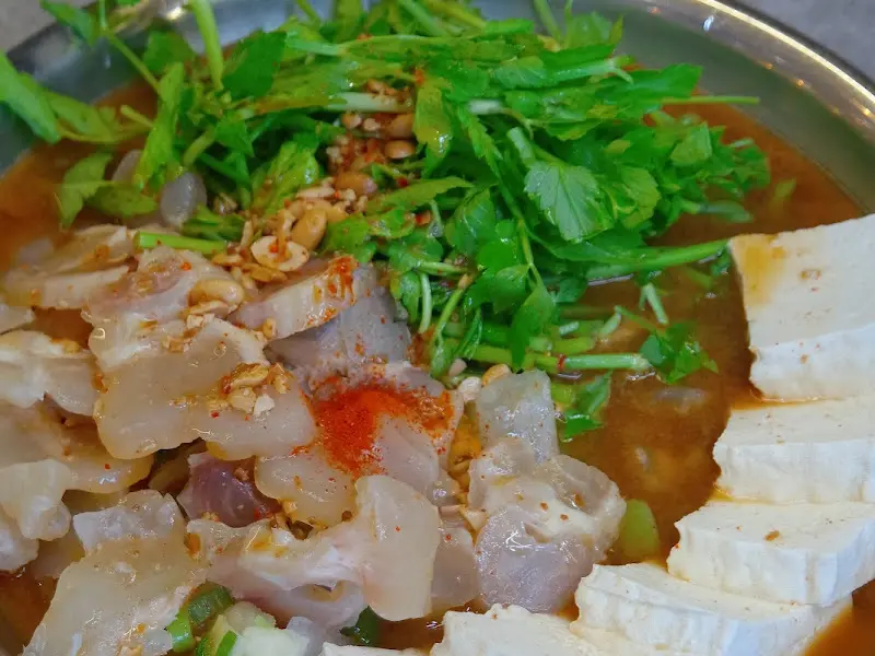 스지된장전골 근접샷