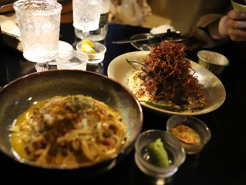 파스타와 스테이크