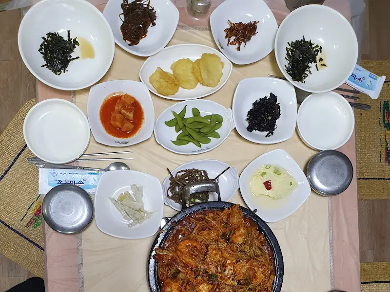 백화식당 아구찜 한 상 차림