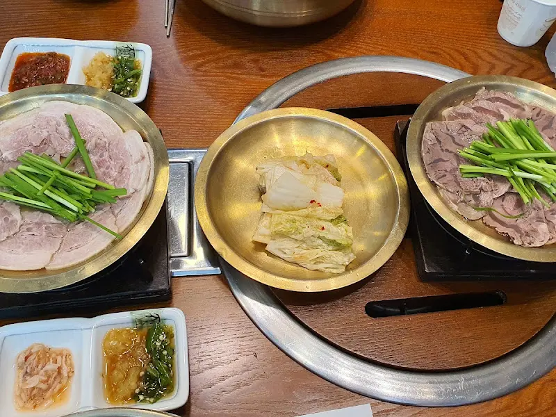 어복탕과 수육, 김치