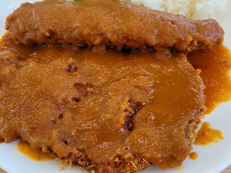 돈까스 확대 샷