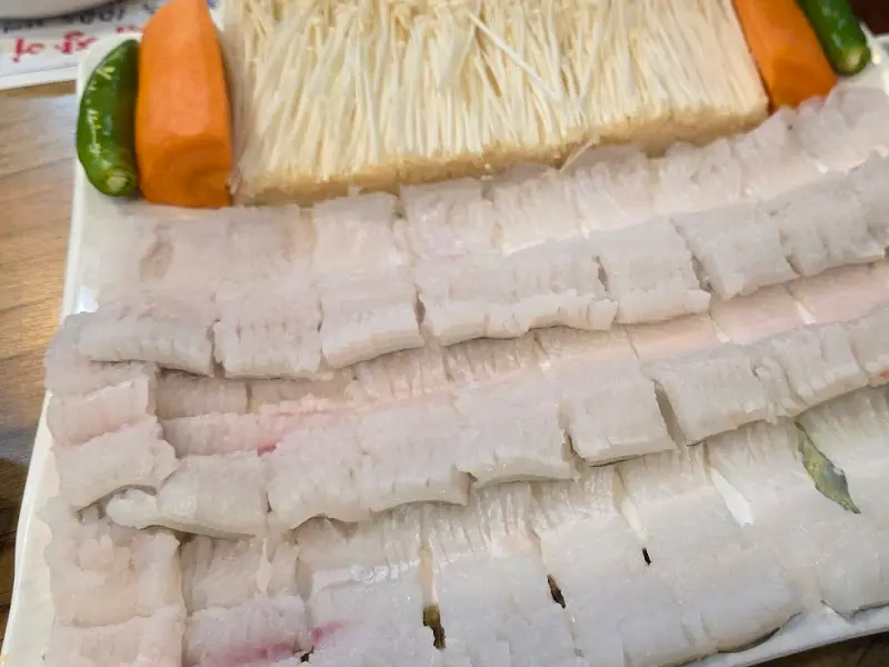 하모 샤브샤브 재료