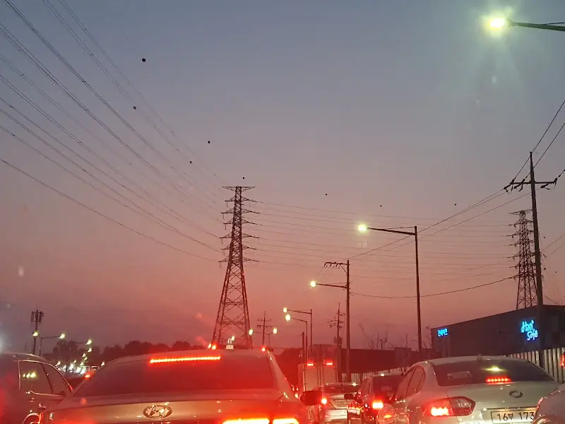 붉게 물든 대구의 저녁 하늘