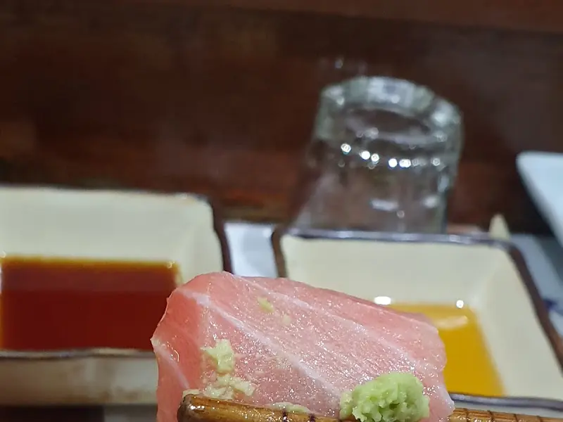 와사비와 함께 즐기는 참치