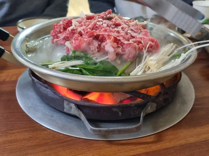 불고기 익어가는 모습