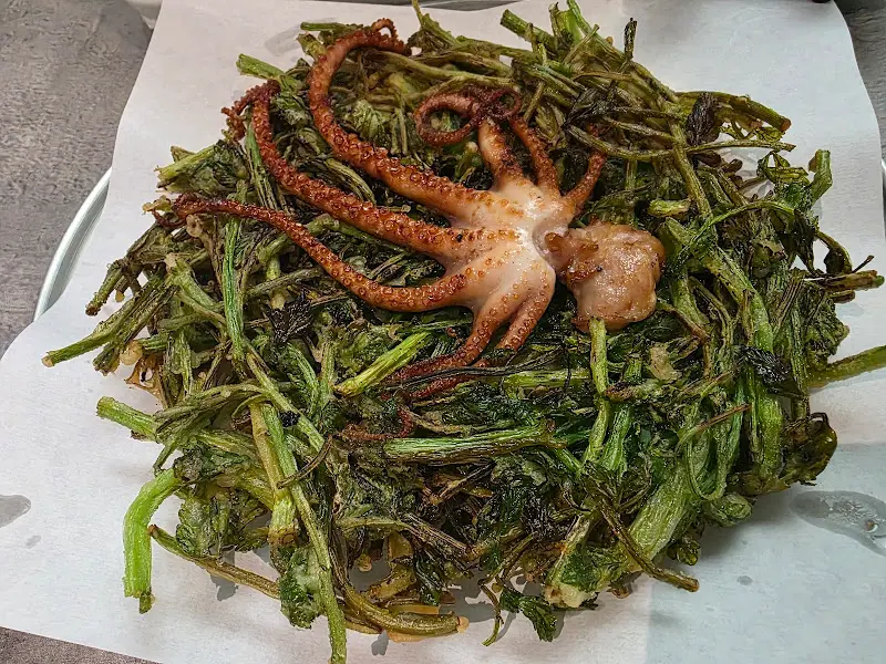 미나리 통 문어전