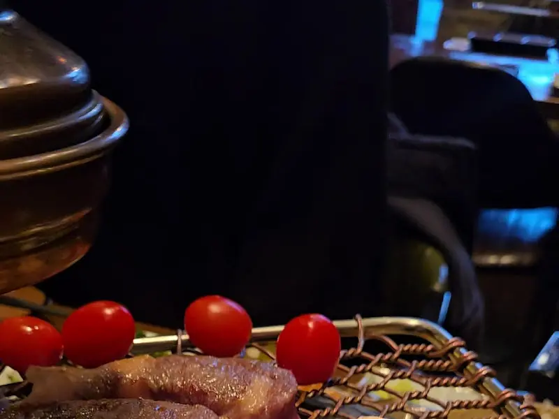 고기 굽는 모습