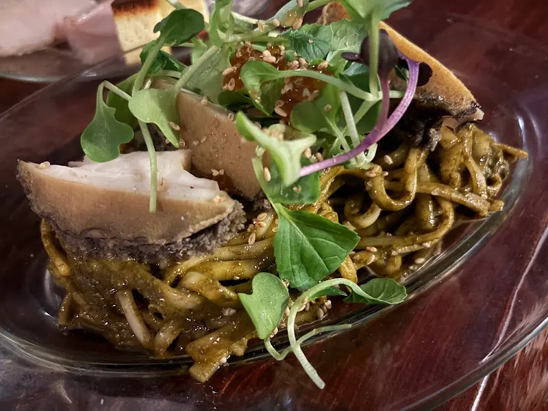 전복 내장 파스타의 비주얼