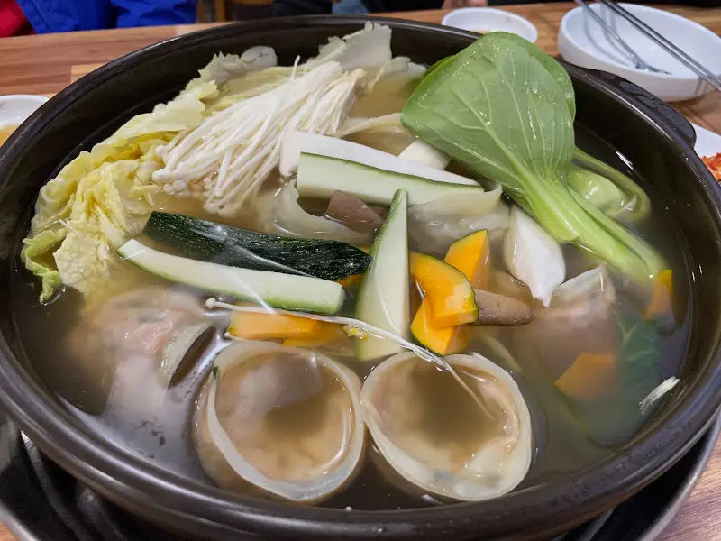 만두전골 근접샷