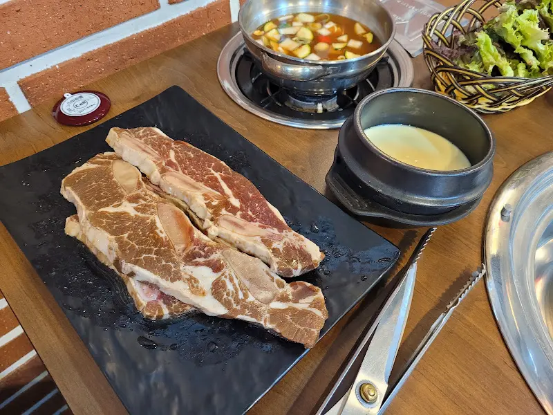 LA갈비와 계란찜