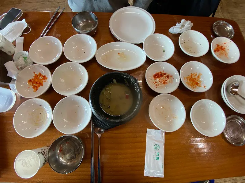 들풀밥상 깨끗하게 비운 상