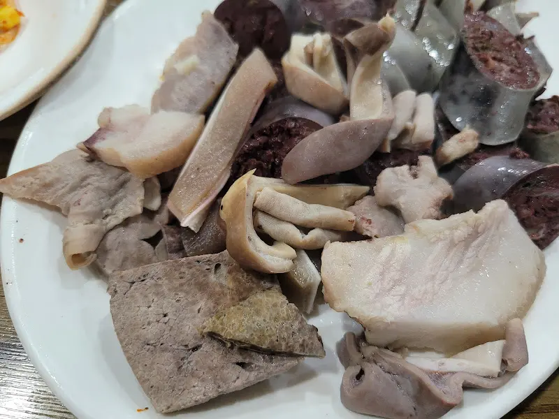 순대모듬 한상차림