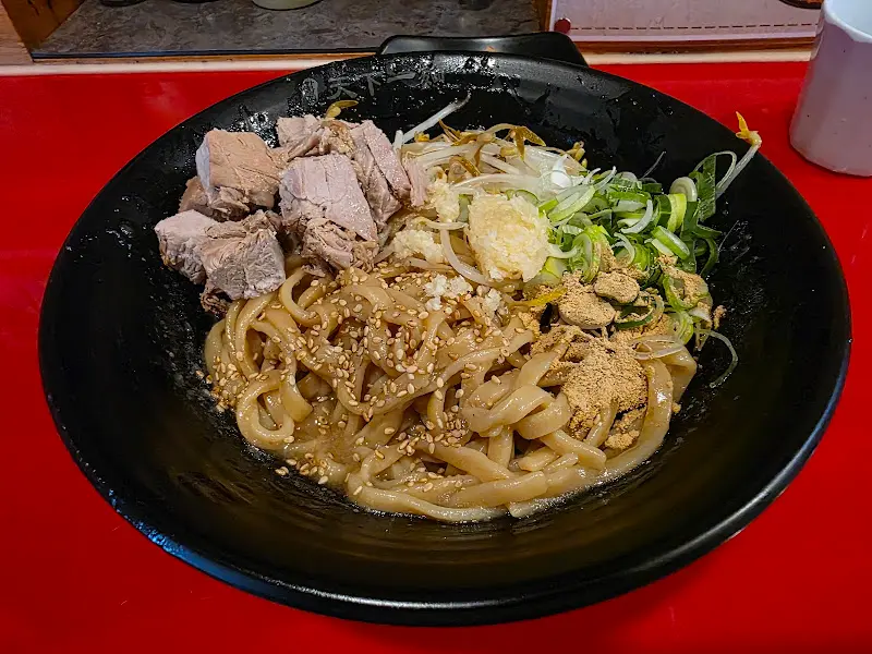 매운 아부라소바 근접샷