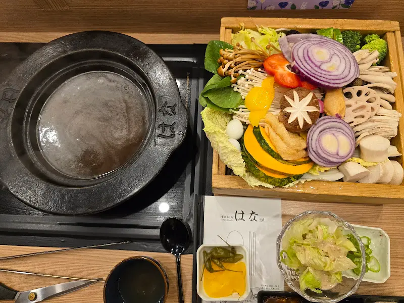 샤브샤브 한 상 차림