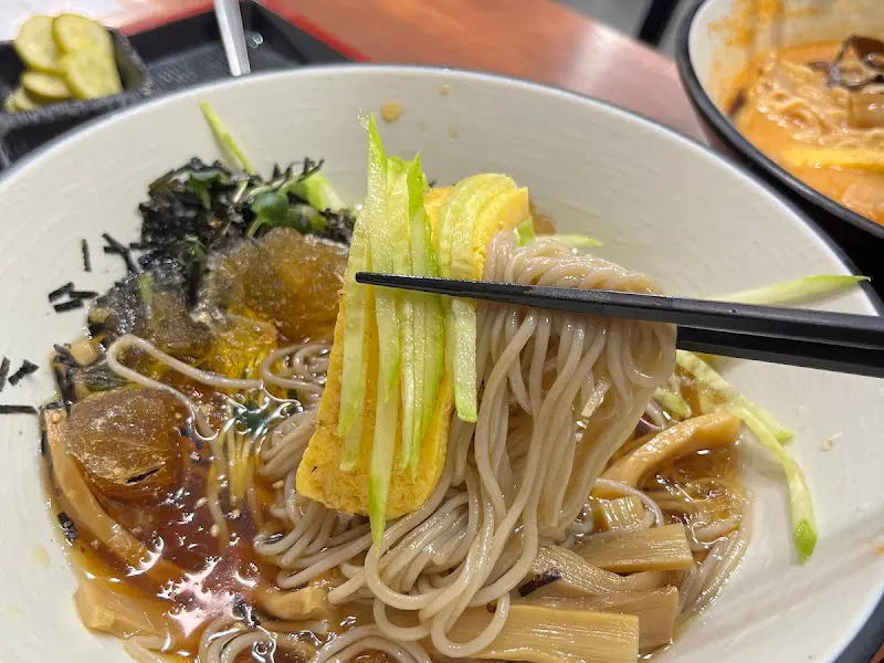 메밀소바 근접샷