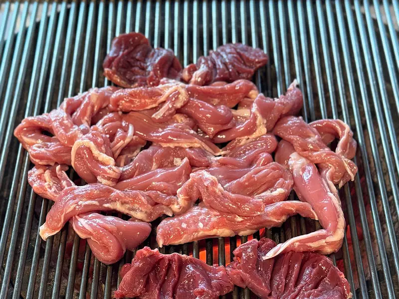 오리 목살 숯불구이