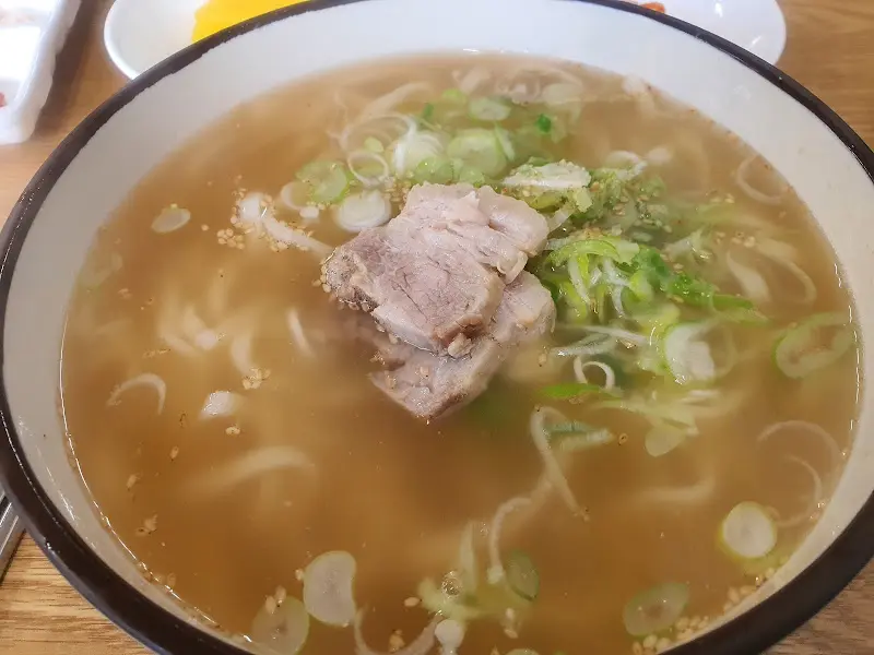 고기칼국수의 모습