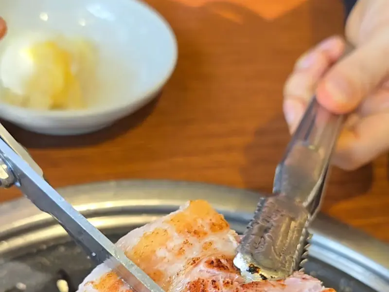 고기 굽는 모습