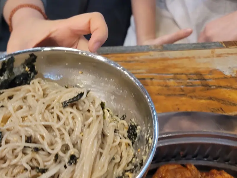 물막국수와 닭갈비