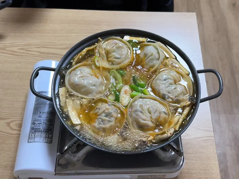 버섯만두전골