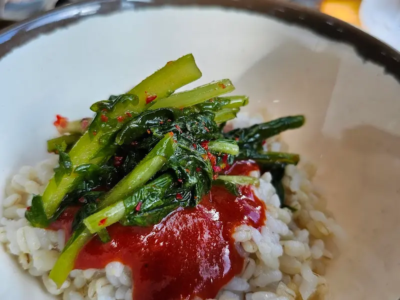 보리밥과 열무김치