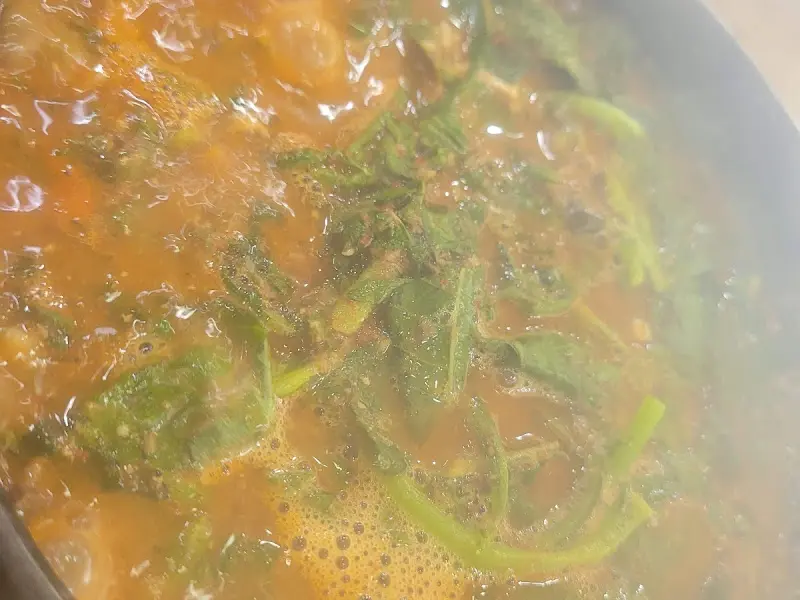 고추장 추어탕 클로즈업