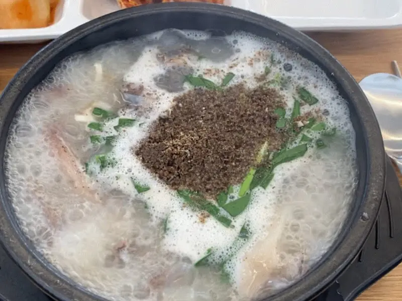 순대국 근접샷
