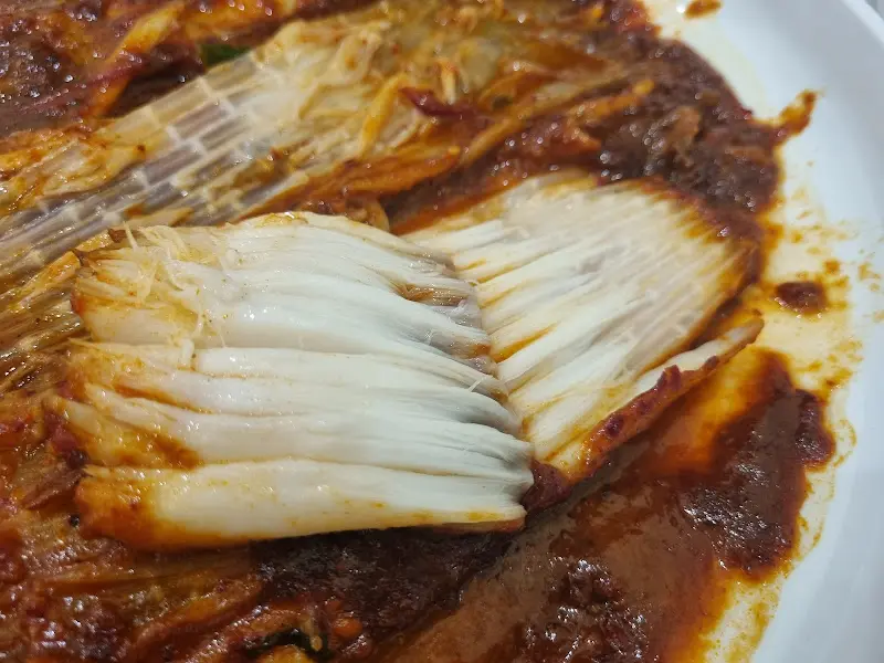 가오리찜의 부드러운 속살