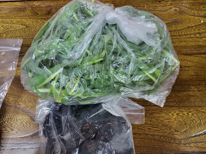 함께 포장해 주신 채소