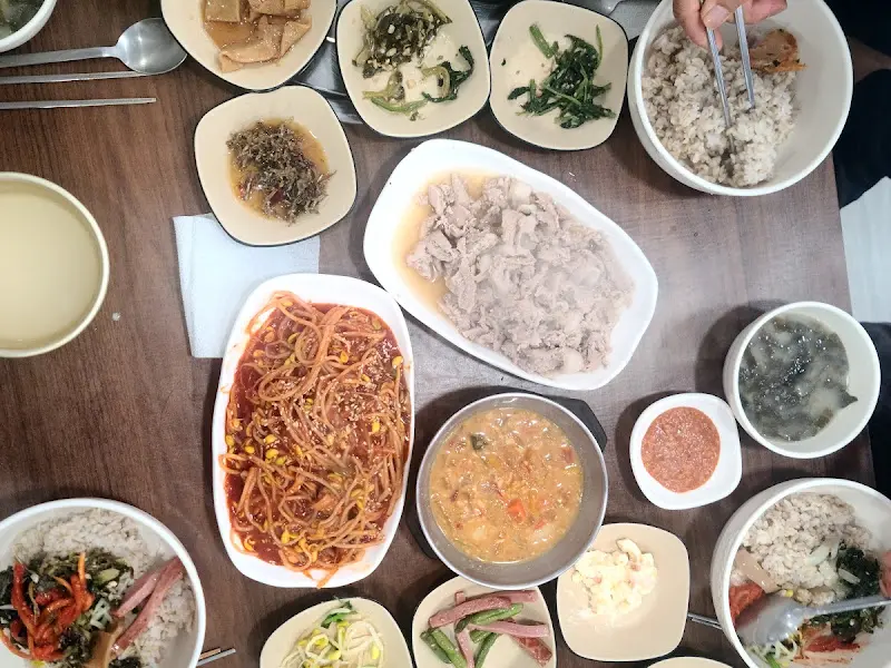 청보리정식 한상차림