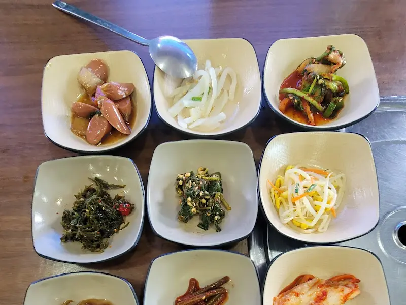 다양한 반찬 클로즈업