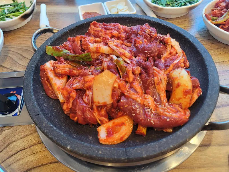 양념오리 근접샷