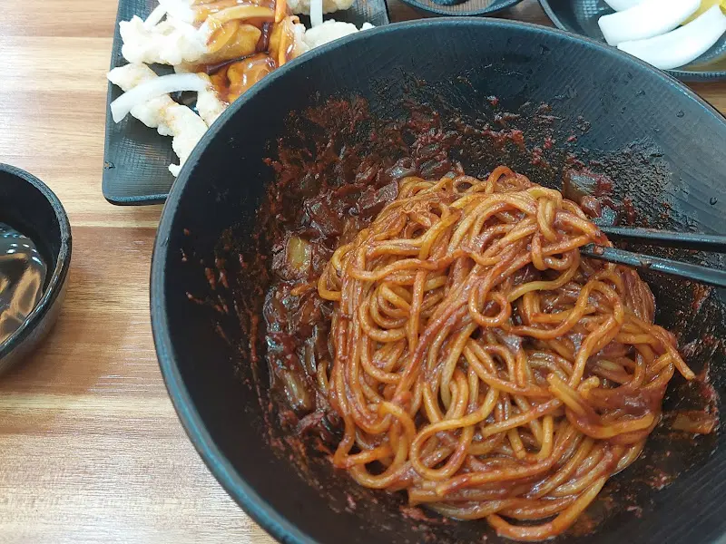 짜장면 비빈 후