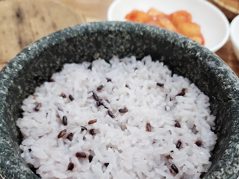 흑미 솥밥