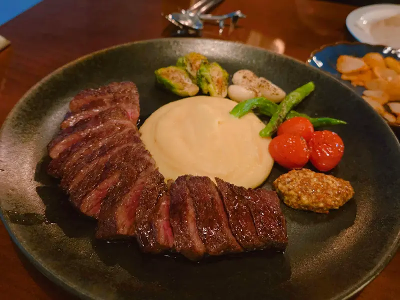 스테이크 디테일 샷