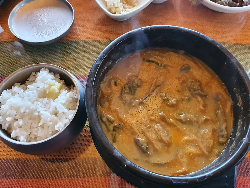 어죽탕과 밑반찬