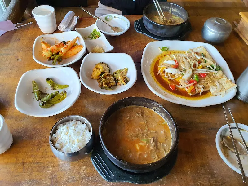 어죽탕 한 상 차림