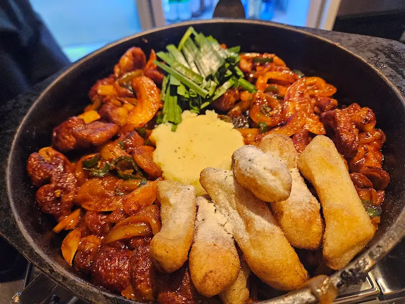 직화 곱창 한 상 차림