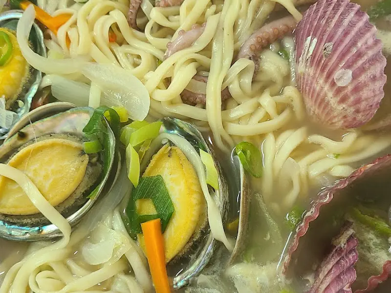 해물칼국수 근접샷