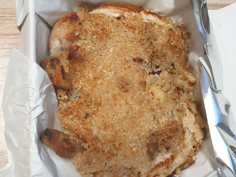 누룽지 통닭 포장