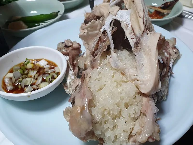 닭코스요리 한 상 차림