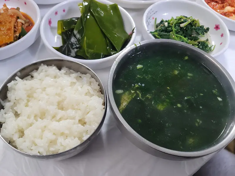 밥, 미역국, 반찬