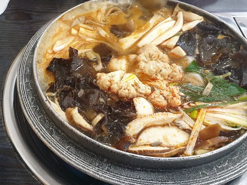 버섯전골 클로즈업