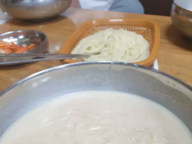 대성콩물 콩국수 면 추가